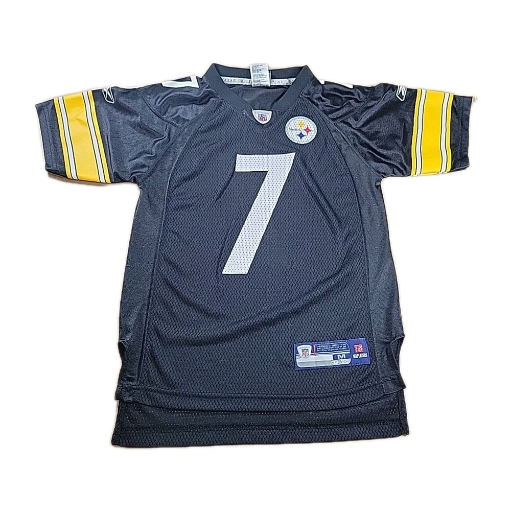 Reebok NFL AUTHENTIC PITTSBURG Steelers Roethlisberger #7 Jersey Youth Size L